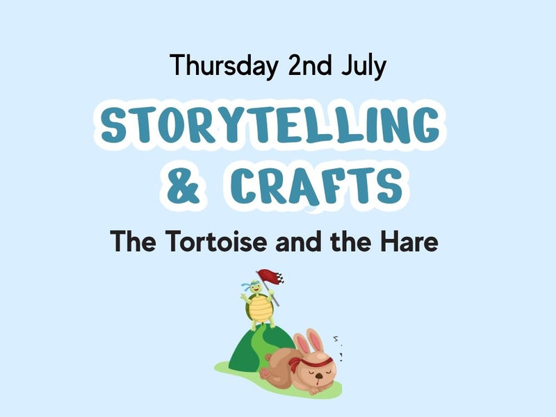 Storytelling and Crafts: The Tortoise and the Hare by Lesley Sims