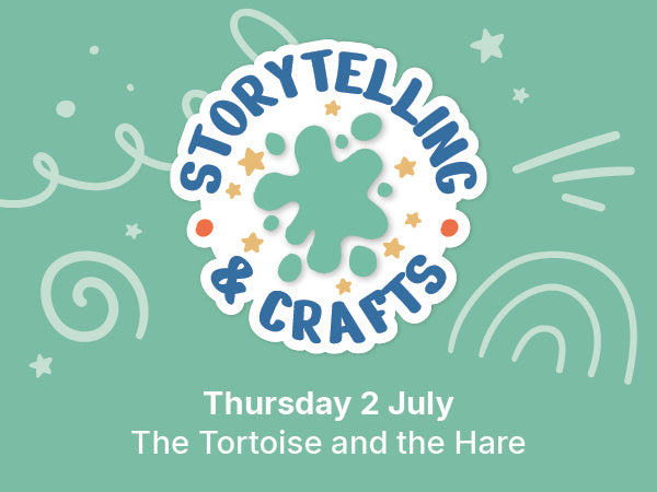 Storytelling and Crafts: The Tortoise and the Hare by Lesley Sims